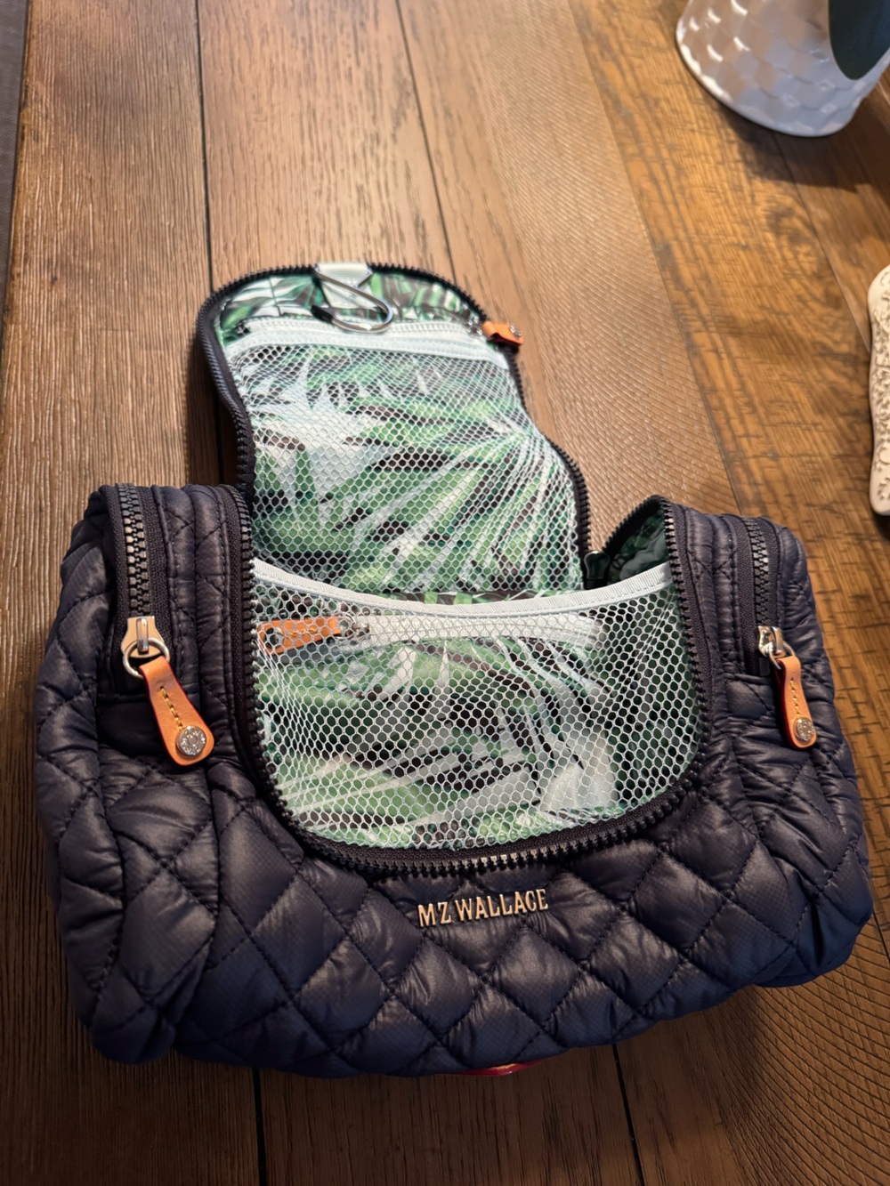 MZ Wallace Dawn With Tropical Palm Hanging Travel Cosmetic Bag- FINAL PRICE! - Picture 4 of 9